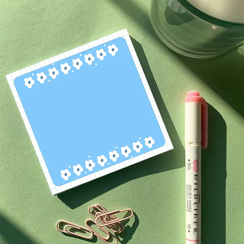 Azure Blue Cherry Sticky Notes
