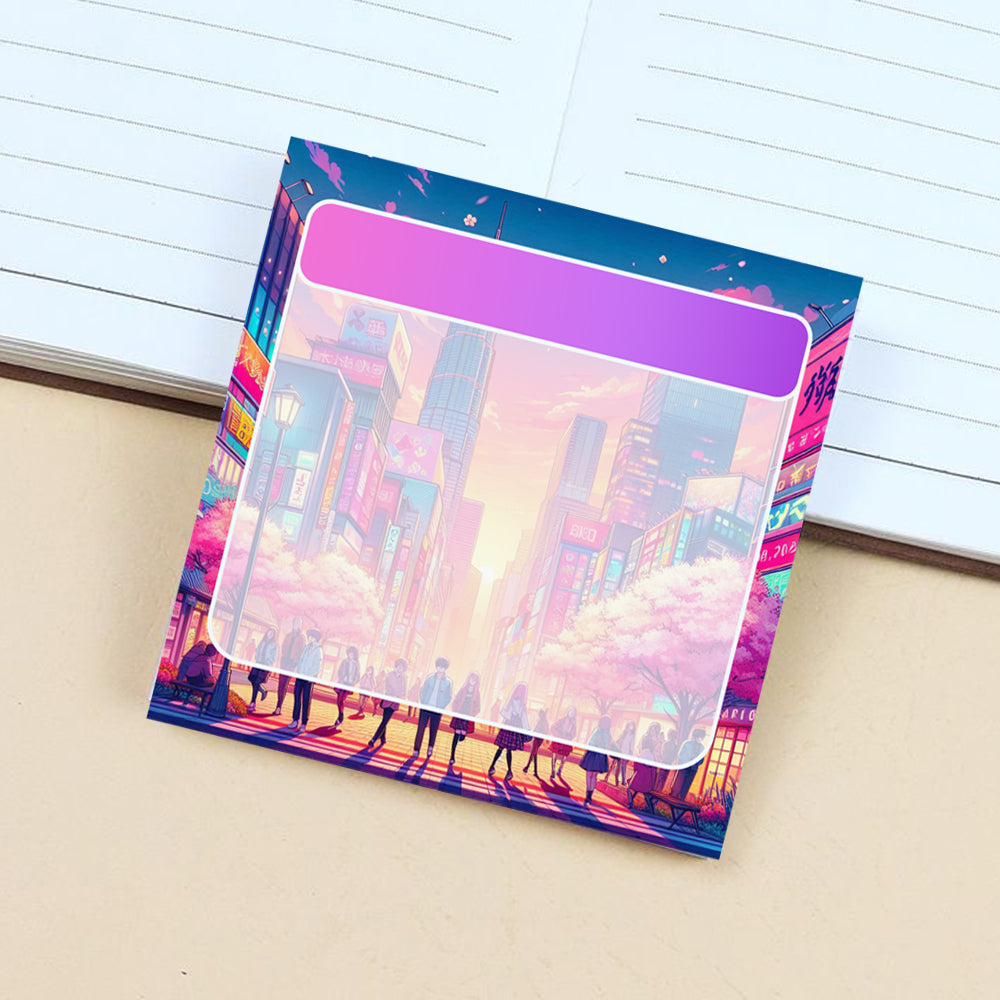 Anime City Sticky Notes