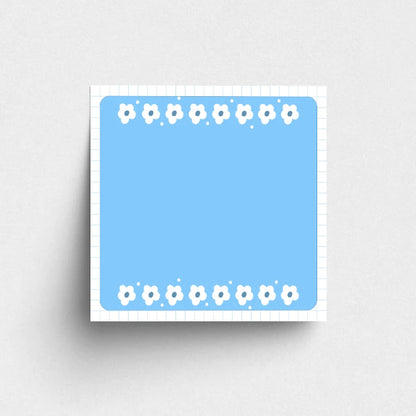 Azure Blue Cherry Sticky Notes
