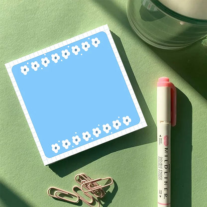 Azure Blue Cherry Sticky Notes